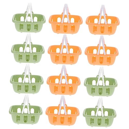Abaodam 12 Stück Mini Einkaufskorb Künstlicher Korb Zum Basteln Realistischer Mini Korb Mini Picknick Basteldekoration Mini Dekoration Für Kinder Kleine Aufbewahrungskörbe von Abaodam