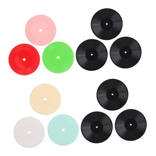 Abaodam 12 Stück Miniatur Phonograph Zubehörset Teiliges mit Vinyl Schallplatten für Puppenhäuser und Dioramen aus Langlebigem für Musikzimmer Dekoration und Kreatives Spiel Abaodam 12 Stück Miniatur Phonograph Zubehörset Teiliges mit Vinyl Schallplatten für Puppenhäuser und Dioramen aus Langlebigem für Musikzimmer Dekoration und Kreatives Spiel von Abaodam