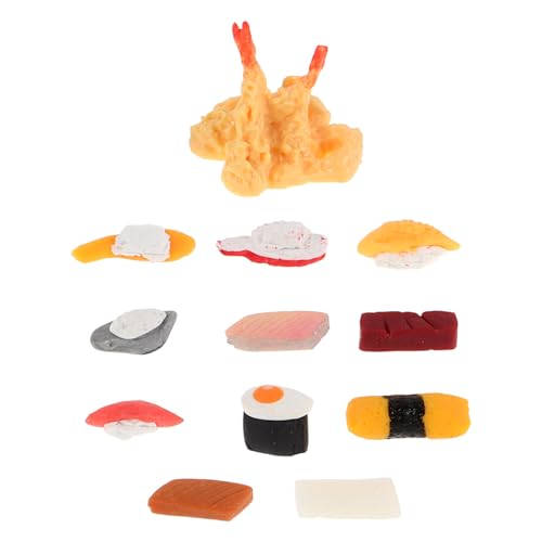 Abaodam 12 Stück Miniatur Sushi Modell Teiliges für Puppenhaus Dekoration Realistische Japanische Lebensmittel Figuren für Mini Haus Küchen Szenen und Fotografie Requisiten Abaodam 12 Stück Miniatur Sushi Modell Teiliges für Puppenhaus Dekoration Realistische Japanische Lebensmittel Figuren für Mini Haus Küchen Szenen und Fotografie Requisiten von Abaodam