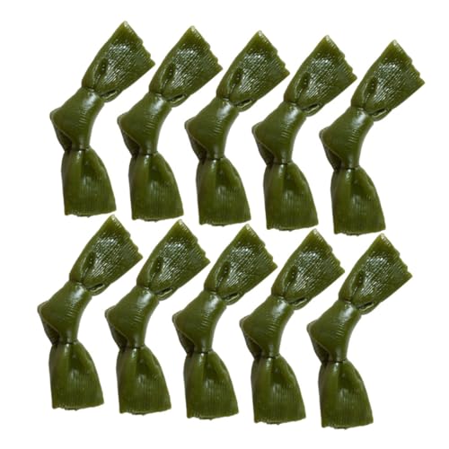 Abaodam 12 Stück Modell mit Seetangknoten The Green die grünen gartendeko Modelle künstlich Lebensmittel Fotografie -Requisite realistischer Seetangknoten Seetang-Knoten-Requisite PVC von Abaodam