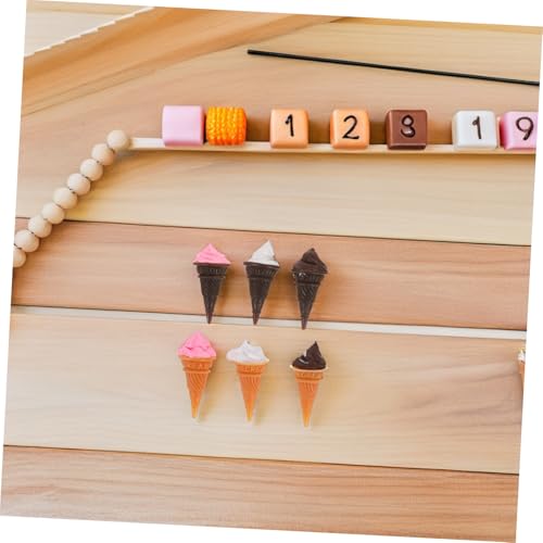 Abaodam 12 Stück Puppenhaus Eiscremes Heimdekoration Puppenhaus Zubehör Mini Lebensmittel Zum Basteln Simulation Eiscreme Miniaturen Mini Dekor von Abaodam