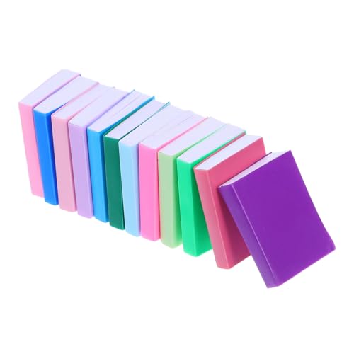 Abaodam 12 Stück Sleeve-Book-Modell Mini-puppenhauszubehör Puppenhaus Leeres Buch Minibücher Für Puppenhaus Leere Minibücher Miniaturbücher Zum Basteln Beschichtetes Papier von Abaodam