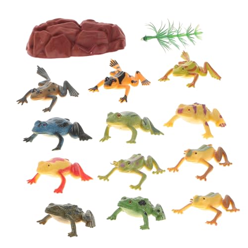 Abaodam 12 Stück Teiliges Frosch Modellspielzeug aus Langlebigem PVC Realistische Amphibienfiguren für Stressabbauendes Dekorations Lernspielzeug für Geburtstagsgeschenke und Sammler Abaodam 12 Stück Teiliges Frosch Modellspielzeug aus Langlebigem PVC Realistische Amphibienfiguren für Stressabbauendes Dekorations Lernspielzeug für Geburtstagsgeschenke und Sammler von Abaodam