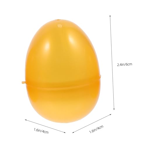 Abaodam 12 Stück Teiliges Goldene Füllbare Eier aus Kunststoff Wiederverwendbare Party Kapseln für Gewinnspiele Kleine Geschenke und Dekoration von Abaodam