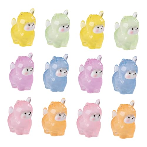 Abaodam 12 Stück Teiliges Leuchtende Mini Figuren aus Resin Bunte Nachtlicht Dekoration für Puppenhaus Miniaturgarten Büro und Aquarium Detailreiche Handgefertigte Mini Tierornamente Abaodam 12 Stück Teiliges Leuchtende Mini Figuren aus Resin Bunte Nachtlicht Dekoration für Puppenhaus Miniaturgarten Büro und Aquarium Detailreiche Handgefertigte Mini Tierornamente von Abaodam
