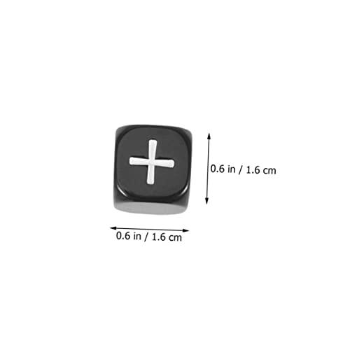 Abaodam 12 Stück Teiliges Mathe würfelspiel mit Plus Minuszeichen Robustes Kompakt und rutschfest Lernspielzeug für Grundschulkinder und Rechenübungen im Unterricht von Abaodam