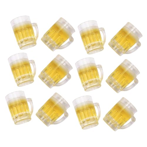 Abaodam 12 Stück Teiliges Mini Bierkrug Resin Miniatur Bierbecher Modell für Puppenhaus Dekoration Realistisch Langlebig für Miniaturlandschaften und Spielzeughäuser Abaodam 12 Stück Teiliges Mini Bierkrug Resin Miniatur Bierbecher Modell für Puppenhaus Dekoration Realistisch Langlebig für Miniaturlandschaften und Spielzeughäuser von Abaodam