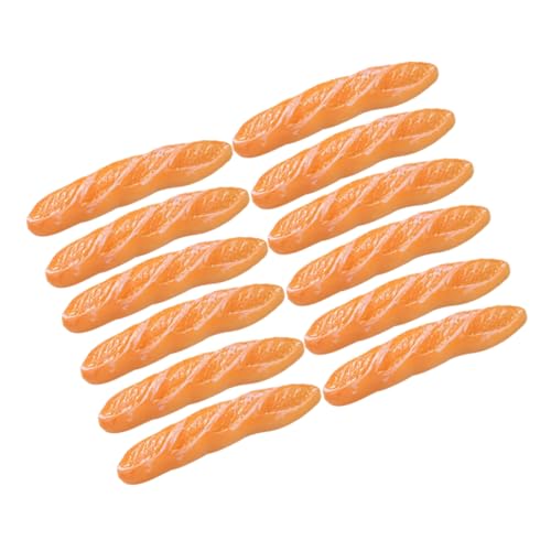 Abaodam 12 Stück Teiliges Mini Brot Modell Realistisch Bunt für Puppenhaus Dekoration Winziges Emulationsbrot Detailreiches Küchenzubehör als Tischdeko und Miniaturaccessoire von Abaodam