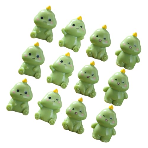 Abaodam 12 Stück Teiliges Mini Dinosaurier Figuren aus Harz Realistische Kleine Grüne Miniatur Dinosaurier für Puppenhaus Garten Deko Vielseitig als Cake Topper Platzsparend für Büro und Abaodam 12 Stück Teiliges Mini Dinosaurier Figuren aus Harz Realistische Kleine Grüne Miniatur Dinosaurier für Puppenhaus Garten Deko Vielseitig als Cake Topper Platzsparend für Büro und von Abaodam