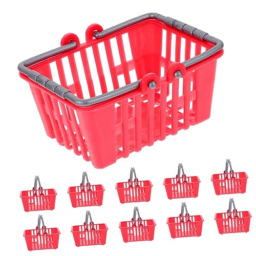 Abaodam 12 Stück Teiliges Mini Einkaufskorb für Geeignet für Rollenspiele Leicht und Tragbar aus Robustem Kunststoff als oder Abaodam 12 Stück Teiliges Mini Einkaufskorb für Geeignet für Rollenspiele Leicht und Tragbar aus Robustem Kunststoff als oder von Abaodam
