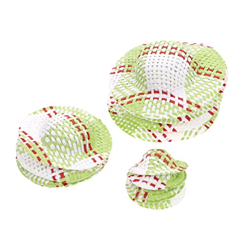 Abaodam 12 Stück Teiliges Mini Hüte Leichte Gestreifte Puppenhüte in Bunte DIY Accessoires für Puppendeko Basteln und Fotosessions von Abaodam