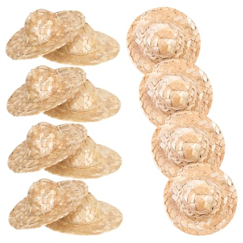 Abaodam 12 Stück Teiliges Mini Strohhüte Handgefertigte Kleine Geflochtene Hüte aus Robustem Stroh Winzige Kappen für DIY Bastelprojekte Puppenhausdeko Fotografie Requisiten und Kreative Abaodam 12 Stück Teiliges Mini Strohhüte Handgefertigte Kleine Geflochtene Hüte aus Robustem Stroh Winzige Kappen für DIY Bastelprojekte Puppenhausdeko Fotografie Requisiten und Kreative von Abaodam