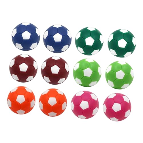 Abaodam 12 Stück Teiliges Mini Tischfußball Bunte Mini Soccer Bälle Langlebig Farbecht Ersatzbälle für Tischkicker Spiele Abaodam 12 Stück Teiliges Mini Tischfußball Bunte Mini Soccer Bälle Langlebig Farbecht Ersatzbälle für Tischkicker Spiele von Abaodam