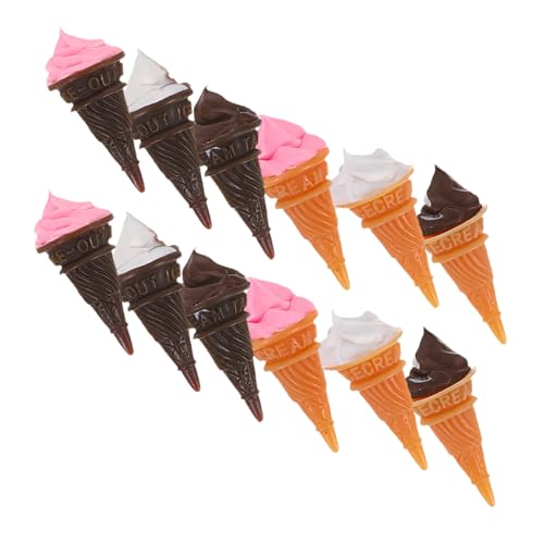 Abaodam 12 Stück Teiliges Miniatur Eiscreme Deko aus Robustem Harz Realistische Kleine Eistüten für Puppenhaus Küche Vielseitige Mini Dessert Figuren Platzsparend für Miniaturlandschaften Abaodam 12 Stück Teiliges Miniatur Eiscreme Deko aus Robustem Harz Realistische Kleine Eistüten für Puppenhaus Küche Vielseitige Mini Dessert Figuren Platzsparend für Miniaturlandschaften von Abaodam