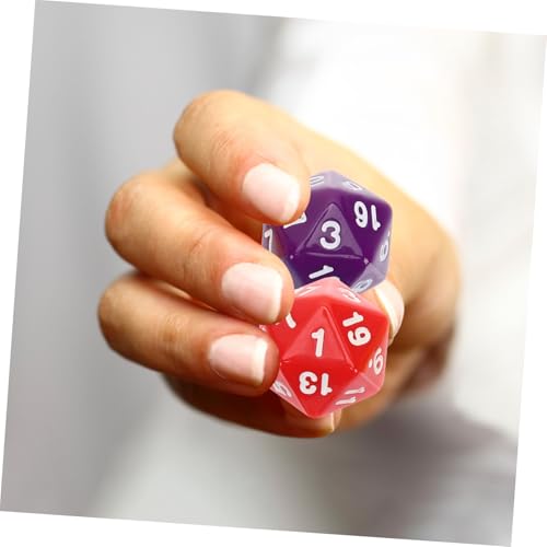 Abaodam 12 Stück Teiliges Polyedrisches Würfelset Robust Leicht Lesbar Für Brettspiele Rollenspiele Mathematikunterricht Lernspielzeug von Abaodam
