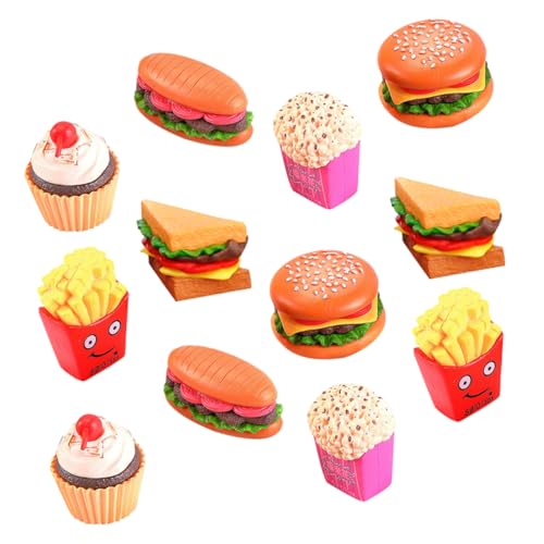 Abaodam 12 Stück Teiliges Spielküchen Lebensmittelset Simuliertes Fast Food Verschiedene Modelle Hamburger für Kreatives Rollenspiel und Kochutensilien für Eltern Abaodam 12 Stück Teiliges Spielküchen Lebensmittelset Simuliertes Fast Food Verschiedene Modelle Hamburger für Kreatives Rollenspiel und Kochutensilien für Eltern von Abaodam