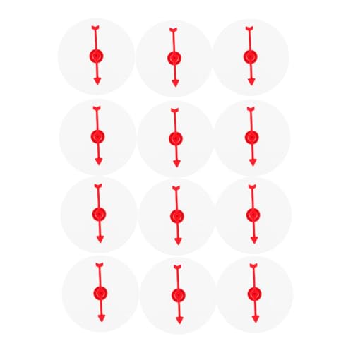 Abaodam 12 Stück Teiliges Transparentes Kunststoff Spielbrett mit Abwischbarem Rotierendem Zeiger Wiederverwendbares Drehrad für Unterricht Gesellschaftsspiele Diskussionen und Kreative von Abaodam