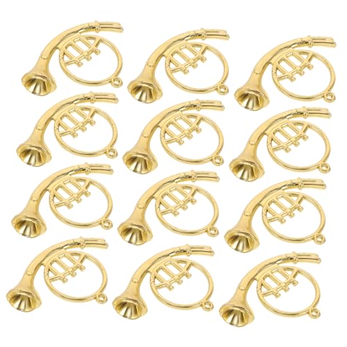 Abaodam Gebogene Horn Schmuck Christbaumschmuck 12 Stück Mini Musikinstrumente Dekorationen von Abaodam