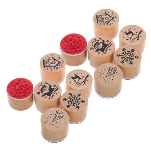 Abaodam 12 Stück Weihnachtsdekorationsstempel Kette Weihnachtsmarken Briefmarken Weihnachten Weihnachtsstempel Für Die Kartenherstellung Winterliche Briefmarken Begrüßen Füllstoffe Holz Abaodam 12 Stück Weihnachtsdekorationsstempel Kette Weihnachtsmarken Briefmarken Weihnachten Weihnachtsstempel Für Die Kartenherstellung Winterliche Briefmarken Begrüßen Füllstoffe Holz von Abaodam
