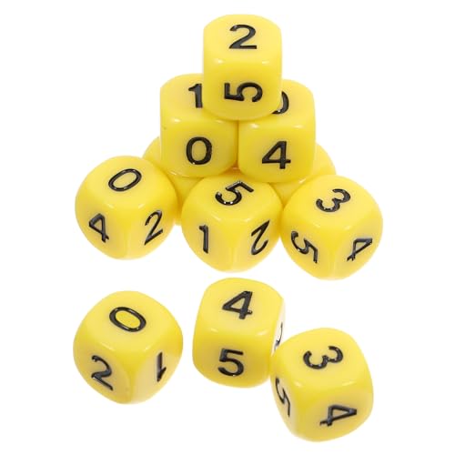 Abaodam 12 Stück Zahlwürfel mit Abgerundeten Ecken Spielwürfel für Brettspiele und Partys Seitige Würfel für Mathe Lernspiele und Freizeitaktivitäten von Abaodam