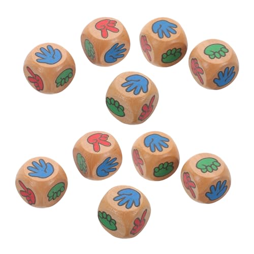 Abaodam 12 Stück erraten Gesellschaftsspiel für Partys barzubehör spielwürfel Reisespiel bar zubehör wurfspiel Taschenwürfel Mahjong- Zubehör für Brettspiele hölzern von Abaodam