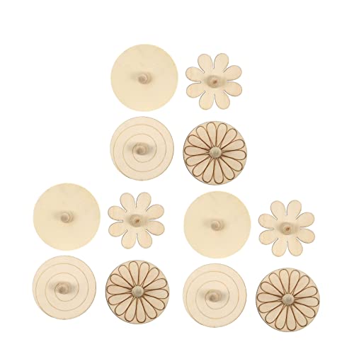 Abaodam Holz Gyroskop Spielzeug 12 Stücke Selbstgemacht Kinder Malen Unfertige Bastelset für Jungen und Mädchen Kreatives Handwerk für Schulprojekte und Zuhause Abaodam Holz Gyroskop Spielzeug 12 Stücke Selbstgemacht Kinder Malen Unfertige Bastelset für Jungen und Mädchen Kreatives Handwerk für Schulprojekte und Zuhause von Abaodam