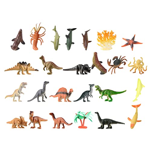 Abaodam 12-teiliges Dinosaurier-spielzeugset Für Kinder Lernspielzeug Sicherheitsmaterialien Kognitive Entwicklung Perfektes Für Jungen Und Mädchen von Abaodam