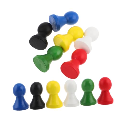 Abaodam 12 Teiliges Brettspiel Schachzubehör Holzschach Tragbares Reiseschach Go Schachzubehör Schachbrett Schach Tischspielkomponente Go Schachstein Lotusbaum von Abaodam