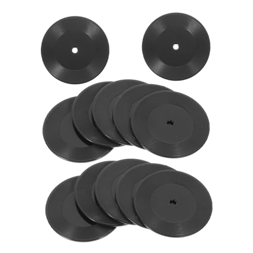 Abaodam Miniatur-schallplatten-Dekorationen Für Puppenhäuser 12 Mini-Vinyl-schallplatten Perfekt Zum Basteln Und Für Die Miniatur-landschaftsgestaltung von Abaodam
