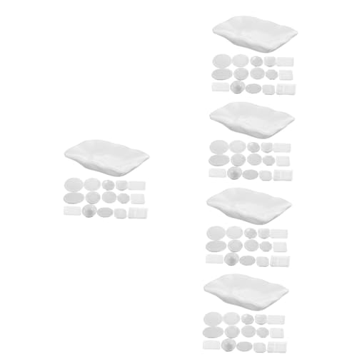 Abaodam 120 Puppenstubengeschirr Miniaturteller Requisite -Porzellan-Set küchenutensilien besteck Miniaturschalen -Geschirr Essen Spielen Zubehör von Abaodam