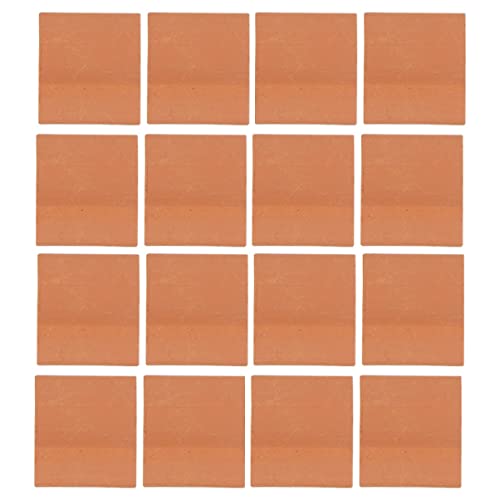 Abaodam 120St Simulierte Kacheln Gebäude Dach Spielzeugarchitektur Bauen Terrakotta bastelset basteln für Modellbau Toy Mikro-Landschaftsziegel Miniatur-Ziegel Ton Brown von Abaodam