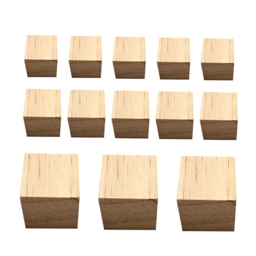 Abaodam 120St Holzblöcke Spielzeug aus Holzbausteinen Holzwürfel Spielzeuge quadratischer Holzblock Hilfsmittel für den Mathematikunterricht hölzern Lehrmittel Kiefernblock Kind Bambus von Abaodam