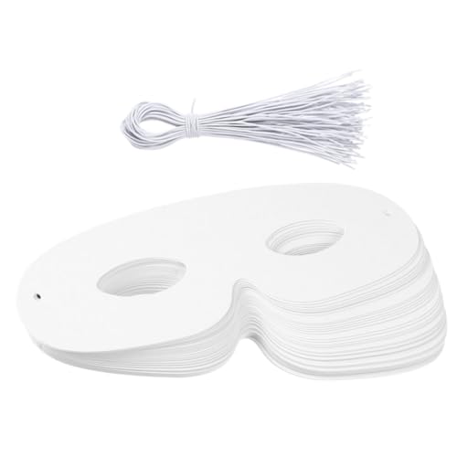Abaodam 120stücke Leere Papiermasken Bemalen Für Mädchen Bastelset Mit Elastischen Bändern Für Halloween Und Schulveranstaltungen Abaodam 120stücke Leere Papiermasken Bemalen Für Mädchen Bastelset Mit Elastischen Bändern Für Halloween Und Schulveranstaltungen von Abaodam