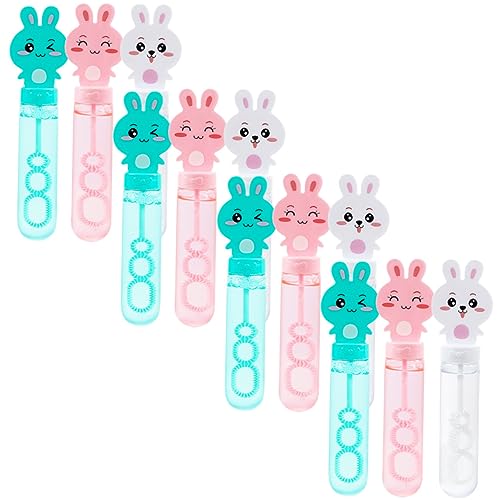 Abaodam 12St Blase Zauberstab outdoor draußen seifenblasenstäbe Seifenblasenpistole Füllstoffe Gel Lüfter Kinderspielzeug Sprudelstab für draußen flüssig von Abaodam