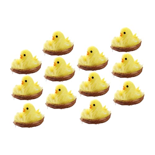 Abaodam 12St Feiertags- -Küken osterfiguren osterbasteln osterbastelei Sparschwein Ornament Ostern tierverzierung Dekorationen für Hühnerfiguren Küken Chemiefaser und Kunststoff Abaodam 12St Feiertags- -Küken osterfiguren osterbasteln osterbastelei Sparschwein Ornament Ostern tierverzierung Dekorationen für Hühnerfiguren Küken Chemiefaser und Kunststoff von Abaodam