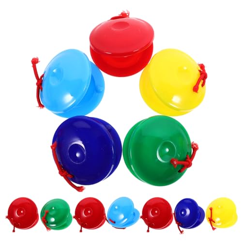 Abaodam 12St Kastagnetten Shaker Instrumente Kinderglocken Musical Musikinstrument Music Instruments for kleine Kastagnette pädagogisches Musikspielzeug PVC Abaodam 12St Kastagnetten Shaker Instrumente Kinderglocken Musical Musikinstrument Music Instruments for kleine Kastagnette pädagogisches Musikspielzeug PVC von Abaodam