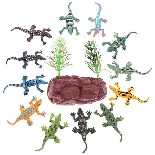Abaodam 12St Krokodil-Modell Krokodilmodell Krokodilfigur Tiermodell Bildungsspielzeug Krokodil-Verzierung Tierisches Früherziehungsmodell pädagogisches Kinderspielzeug von Abaodam