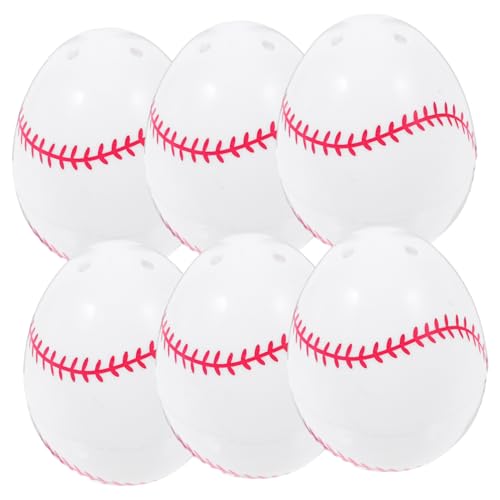 Abaodam 12St Offenes Osterei Eierfarbe Spiel Korb bedruckte Eier Mini-Eier Würfel plastikenten easter eggs Baseball-Party-Dekoration easter decoration easter Osterpartydekor Osterdeko von Abaodam
