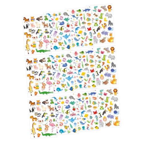 Abaodam Niedliches Stickerpaket – 12 Stück Meerestier-Aufkleber – Tropische Meerestier-Aufkleber Für Kinder Abaodam Niedliches Stickerpaket – 12 Stück Meerestier-Aufkleber – Tropische Meerestier-Aufkleber Für Kinder von Abaodam