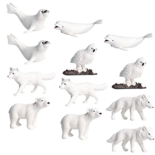 Abaodam 12St tierische Verzierungen Meerestierfiguren Ozeantierfiguren Halloween Halloween assecoires weihnachtsdeko Weihnachts deko Kinderminiaturspielzeug Miniaturbärenmodell von Abaodam