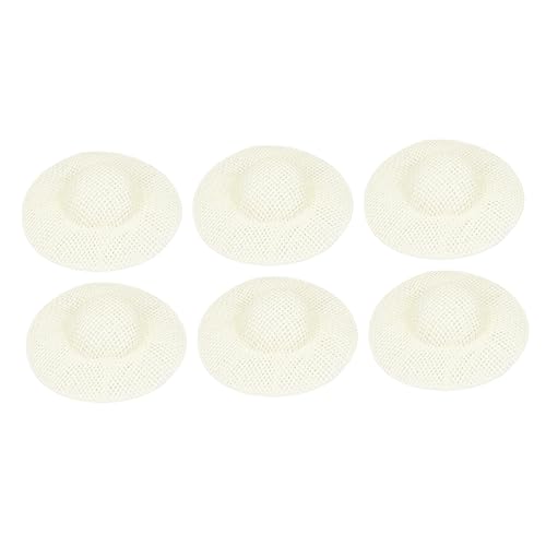 Abaodam 12Stücke Hüte für Puppen DIY Puppenhaus Zubehör Handcraft Mini Kappen für Kreative Bastelprojekte und Spielzeugdekoration für Kleine Puppen von Abaodam