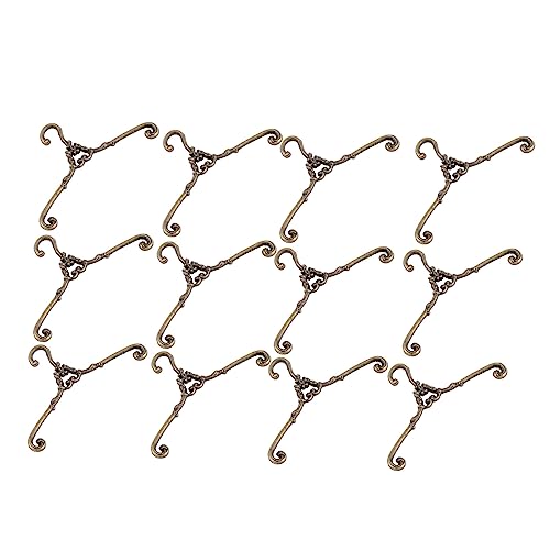 Abaodam 12Stücke Kleiderbügel für Puppen Vintage Hängerset Antikbronze für Puppenhaus zum Organisieren von Puppenkleidung und Abaodam 12Stücke Kleiderbügel für Puppen Vintage Hängerset Antikbronze für Puppenhaus zum Organisieren von Puppenkleidung und von Abaodam