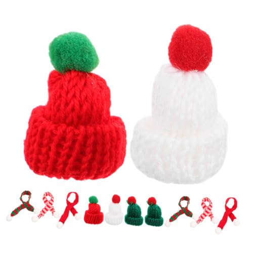Abaodam 12Stücke Mini Weihnachtshüte und Schals Dekorative Strickmützen für DIY Projekte für Weihnachtsbaum Puppenhaus Flaschenabdeckungen und Bastelarbeiten Abaodam 12Stücke Mini Weihnachtshüte und Schals Dekorative Strickmützen für DIY Projekte für Weihnachtsbaum Puppenhaus Flaschenabdeckungen und Bastelarbeiten von Abaodam