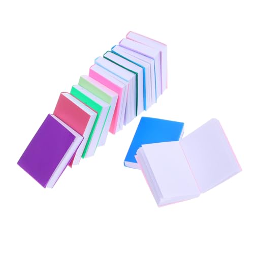 Abaodam 12Stücke Miniatur Bücher für Puppenhaus Puppenhaus Zubehör DIY Leuchtende Farben für Kinderfreundliche Interaktion und Bindung für Reisen von Abaodam