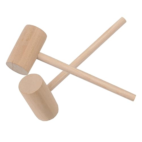 Abaodam 12stücke Holzhammer Für Junge Mädchen Mini-hämmer Aus Schlaghammer Hammerspielzeug Lernspielzeug Für Junge Mädchen Runder Hammer Kinderspielzeug Mit Langer Griff von Abaodam