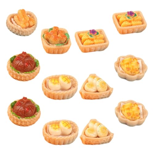 Abaodam Chinesisches Rollenspiel-Spielzeug 12 Stück Miniatur-dim Sum Aus Kunstharz für Mini-basteldekorationen Abaodam Chinesisches Rollenspiel-Spielzeug 12 Stück Miniatur-dim Sum Aus Kunstharz für Mini-basteldekorationen von Abaodam