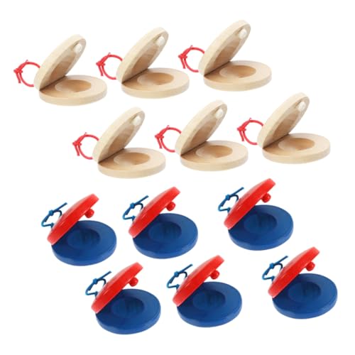 Abaodam 12st Kastagnetten Tonne Fliegendes Stirnband Kinderbecken Lehrmittel, Kleinkinderinstrumente Bildungsspielzeug Instrumente Für Kinderkastagnette Aus Holz Hölzern Abaodam 12st Kastagnetten Tonne Fliegendes Stirnband Kinderbecken Lehrmittel, Kleinkinderinstrumente Bildungsspielzeug Instrumente Für Kinderkastagnette Aus Holz Hölzern von Abaodam