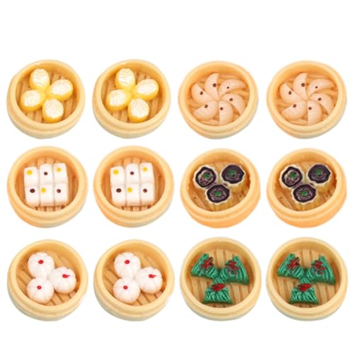 Abaodam 12st Mini-dampfbrötchen Miniaturfutter Mini Schmücken Gedämpfte Brötchendekoration Mini Dampfgarer Modelle Für Gedämpfte Brötchen Food-Modell Mini Spiel Essen Mini-Food- Harz Abaodam 12st Mini-dampfbrötchen Miniaturfutter Mini Schmücken Gedämpfte Brötchendekoration Mini Dampfgarer Modelle Für Gedämpfte Brötchen Food-Modell Mini Spiel Essen Mini-Food- Harz von Abaodam