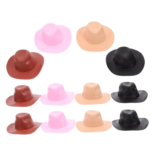 Abaodam 12er-Pack Mini-hutspielzeug Strohhüte für Puppen Puppenhut-Set Basteln Dekorative Mini-hüte für Projekte Abaodam 12er-Pack Mini-hutspielzeug Strohhüte für Puppen Puppenhut-Set Basteln Dekorative Mini-hüte für Projekte von Abaodam
