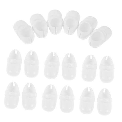 Abaodam 135 Paare Miniature Puppenschuhe für Figuren Bunte Realistische Plastikschuhe mit Rutschfesten Sohlen Bekleidungsaccessoires für Puppenhäuser und Rollenspiele von Abaodam